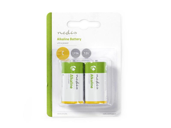Battery C (LR14) alkaline NEDIS BAAKLR142BL 2pcs / blister