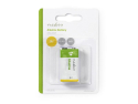 Battery 9V (6LR61) alkaline NEDIS BAAKLR611BL 1pc / blister