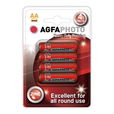Battery AA (R6) Zn AGFAPHOTO 4pcs / blister