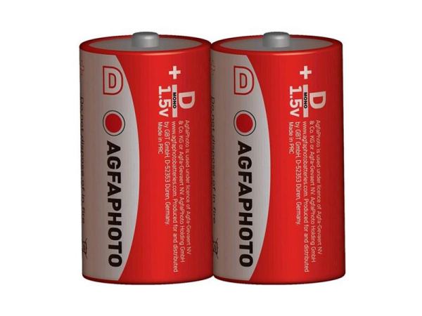 Battery D (R20) Zn AGFAPHOTO 2 pcs / shrink