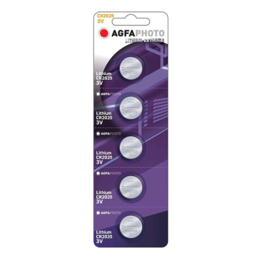 Battery CR2025 AGFAPHOTO lithium 5pcs / blister