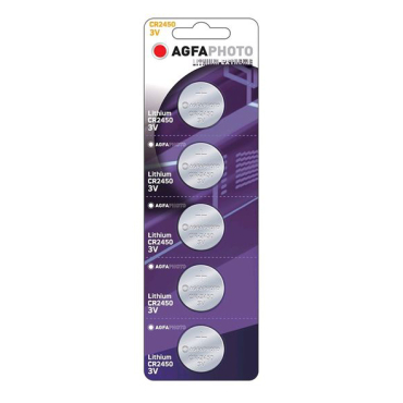 Battery CR2450 AGFAPHOTO lithium 5pcs / blister