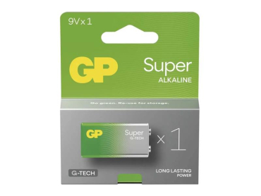 Battery 6F22 (9V) alkaline GP Super 9V 1pc