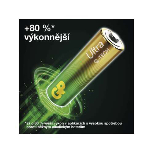 Battery 6F22 (9V) alkaline GP Ultra 9V 1pc