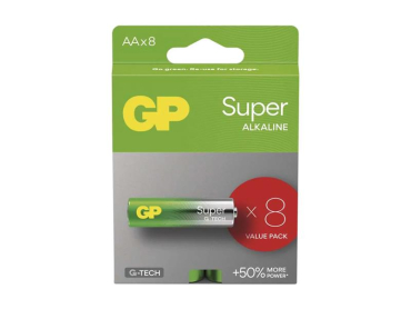 Battery AA (R6) alkaline GP Super 8pcs