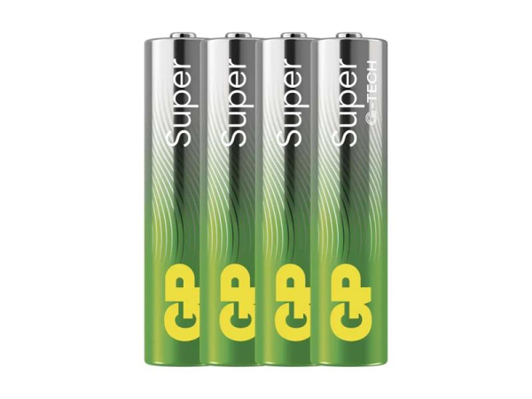 Battery AAA (R03) alkaline GP Super 4pcs