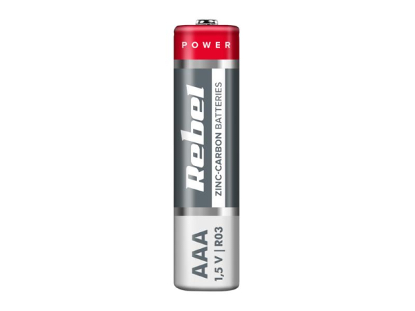 Battery AAA (R03) Zn-Cl REBEL 4pcs / blistr BAT0080B
