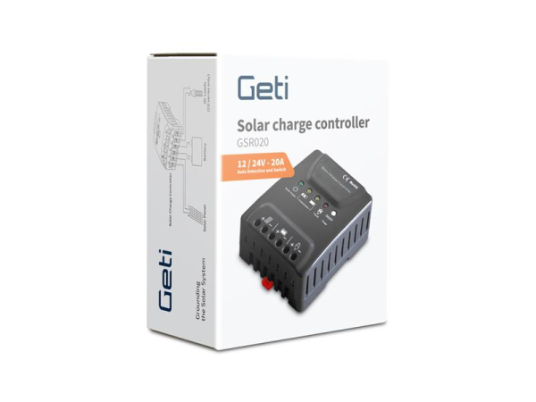 Solar regulator PWM GETI GSR020  12-24V/20A