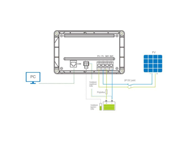 Solar controller PWM EPever 30A 12 / 24V GoMate