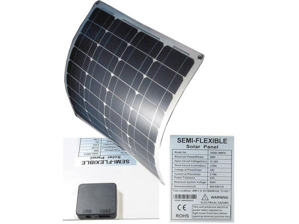 Solar panel USB+ 12V/50W flexible OS50-18MFX