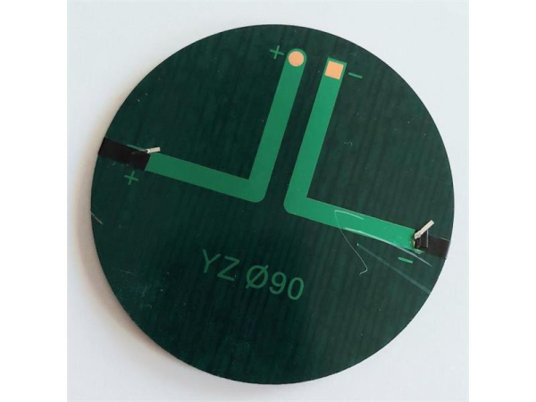 Solar panel mini 5V/110mA, polycrystalline, diameter 90mm