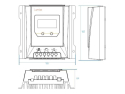 Solar controller MPPT Lumiax MT3075, 12-24V/30A