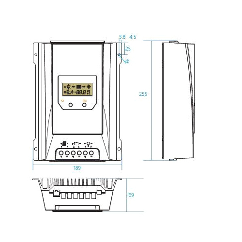Solar controller MPPT Lumiax MT4010, 12-24V/40A
