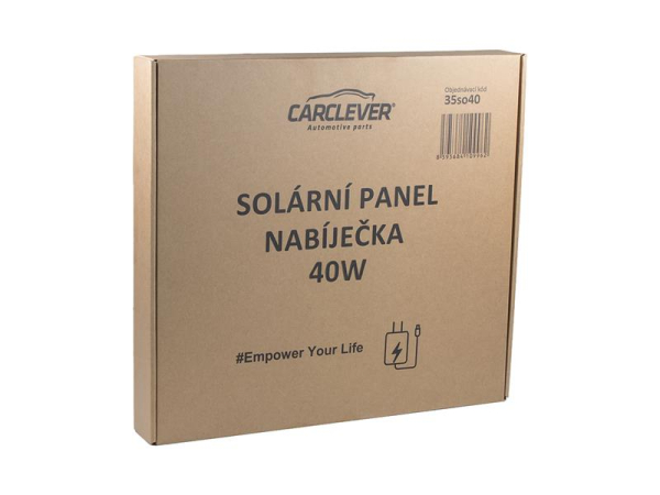 Solar panel CARCLEVER 35so40, charger 40W