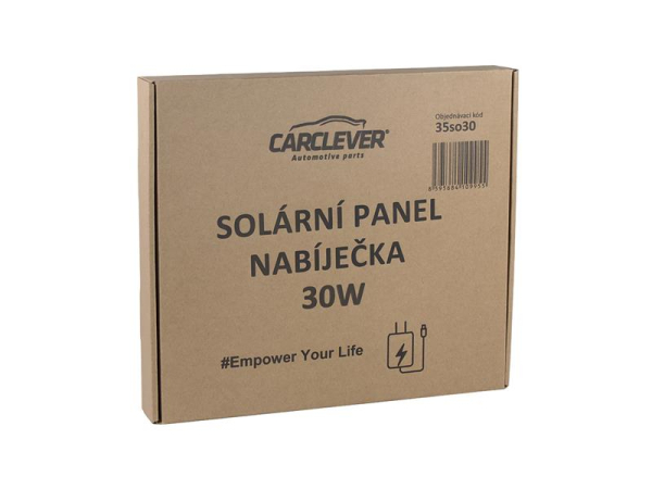 Solar panel CARCLEVER 35so30, charger 30W