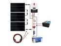 Off grid set JA SOLAR 415Wp, 12V, battery 200Ah, invertor 230VAC 2000W