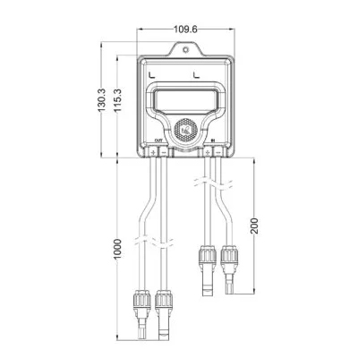 Optimizer HoneyBee 650 RF with monitoring and rapid shutdown