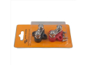 Set 2 pcs M8 clamps (1 red/1 black)