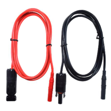Solar cable 2,5mm2, red+black with MC4/multimeter connectors, 1m