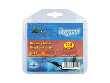 Tester for measuring pH and chlorine in pool water LAGUNA drop 120