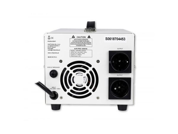 Voltage stabilizer VOLT AVR Pro 3000 Servo