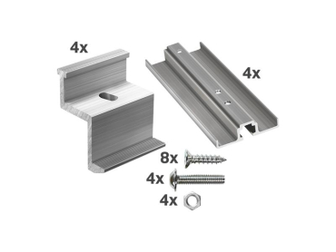 Accessories for solar holder for panels w. 1095-1134 mm, thickness 35 mm