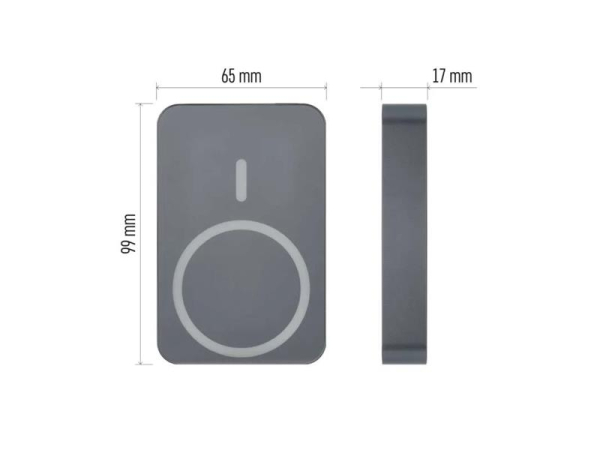 PowerBank EMOS WI 1046 10000mAh Grey