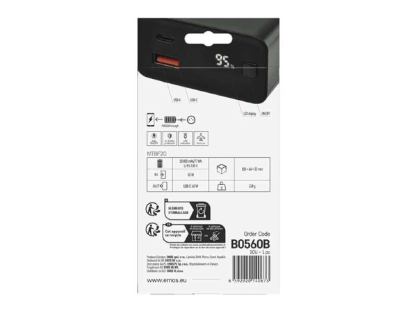 PowerBank for laptops EMOS NTBF20 20000mAh Black