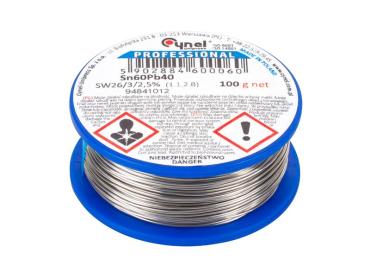 Tin 1.5mm 100g 60%Sn 40%Pb CYNEL