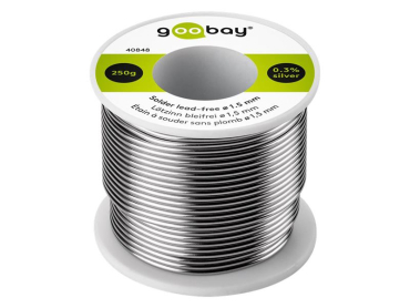 Tin 1.5mm 250g 99,3%Sn 0,7%Cu GOOBAY 40848