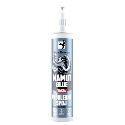 Glue DEN BRAVEN MAMUT CRYSTAL transparent 290ml