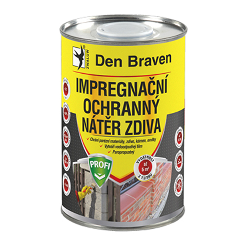 Impregnation and protective masonry coating DEN BRAVEN PROFI 5l
