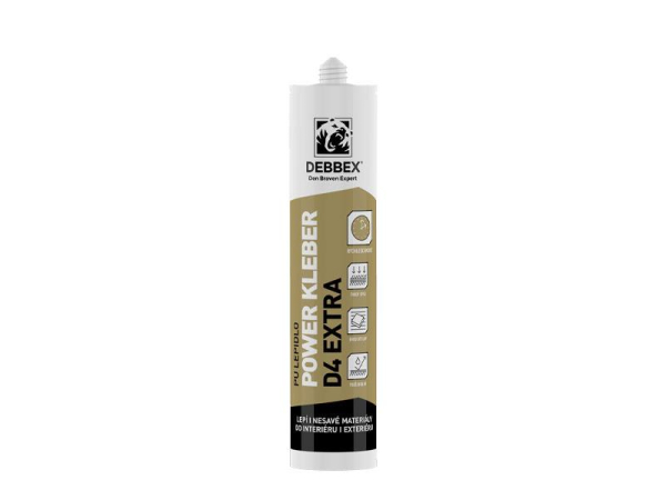 Glue DEBBEX POWER KLEBER D4 EXTRA 300ml