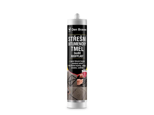 DEN BRAVEN bituminous roofing putty DenBit Roofplast black 310ml