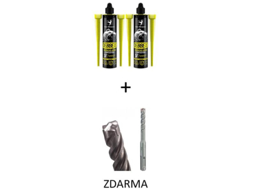 Chemical anchor SET 2x DEBBEX SF VINYLESTER 280ml + FREE drill