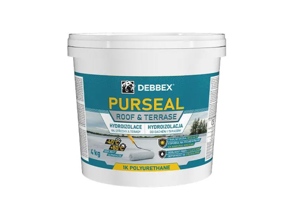 Waterproofing for roofs and terraces DEBBEX Purseal 4kg