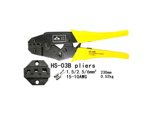 Crimping pliers for non-insulated fastons TIPA HS-03B
