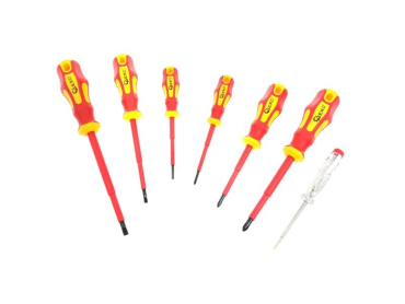 Set of screwdrivers with tester GEKO G30625 7pcs