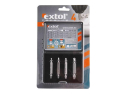 Set extractors for cranked screwsEXTOL PREMIUM 8801842 4pcs