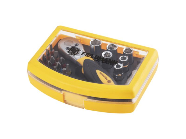 Bit set with ratchet FIELDMANN FDS 1018-23R 23pcs