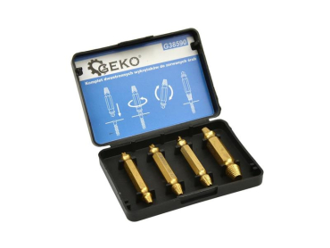 Set of extractors GEKO G38590 for bent screws 4pcs