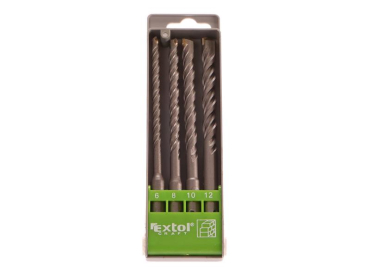 Set of concrete drill bits SDS+ EXTOL CRAFT 23902 4pcs