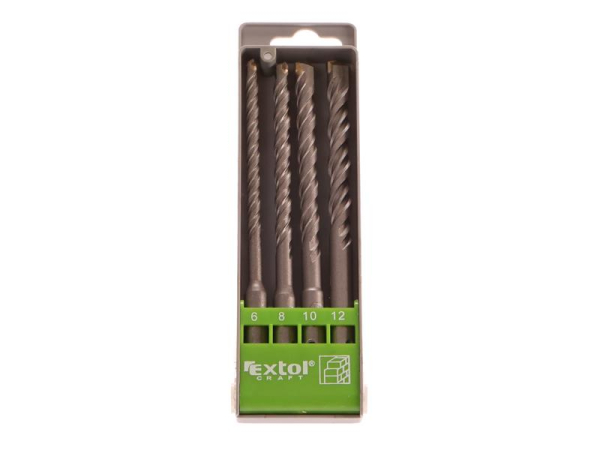 Set of concrete drill bits SDS+ EXTOL CRAFT 23902 4pcs