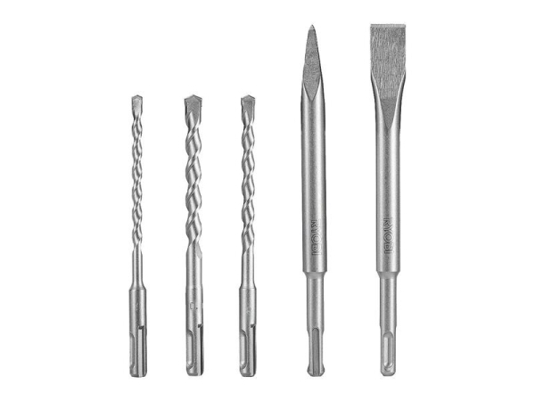Set of drills and chisels for masonry SDS+ RYOBI RAKSP0 5ks