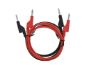 Connecting cable 0.35mm2 / 1m with bananas red, black GETI GT-L01