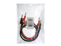 Connecting cable 0.35mm2 / 1m with bananas red, black GETI GT-L01