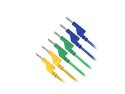 Connecting cable 0.35mm2 / 1m with bananas blue, green, yellow GETI GT-L02