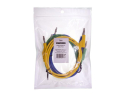 Connecting cable 0.35mm2 / 1m with bananas blue, green, yellow GETI GT-L02