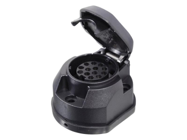 13-pin towbar socket with seal COMPASS 07445