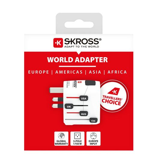 Travel adapter SKROSS PA34 universal from the Czech Republic for 150 countries